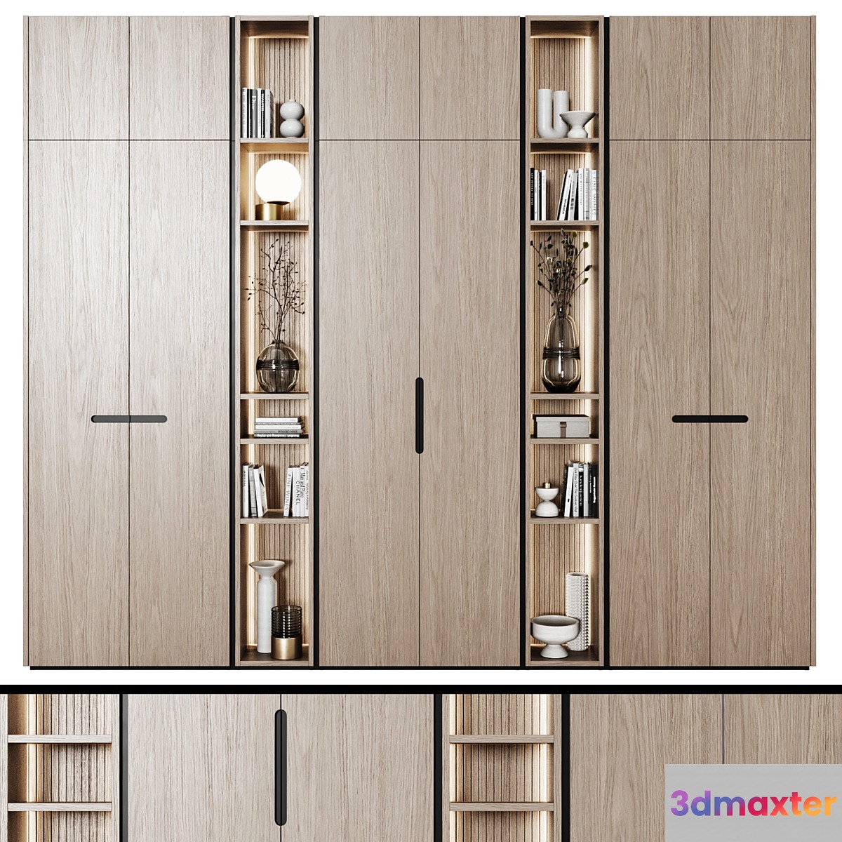 Modular wardrobes in modern style 67