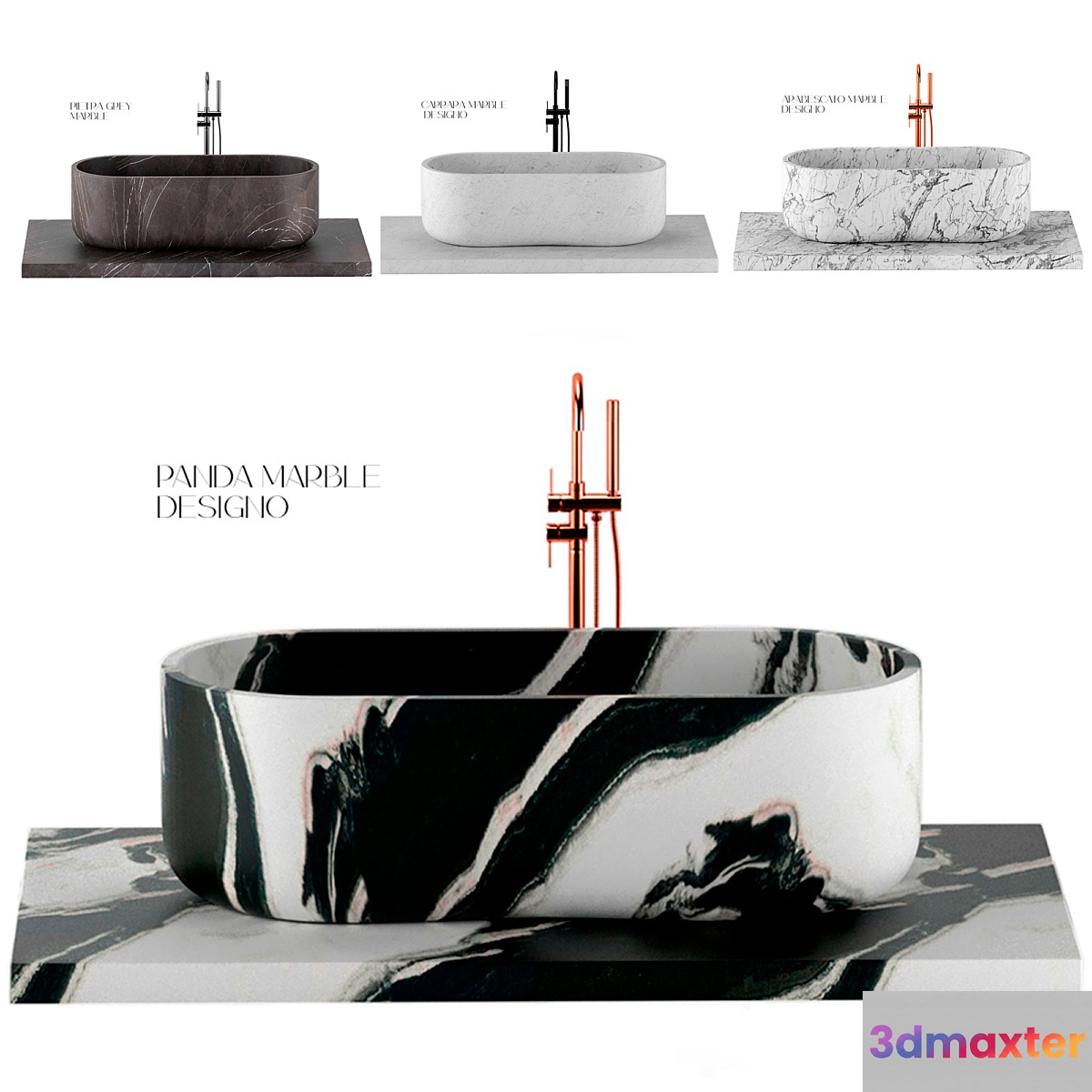 Lusso Bath Marble 3D Max