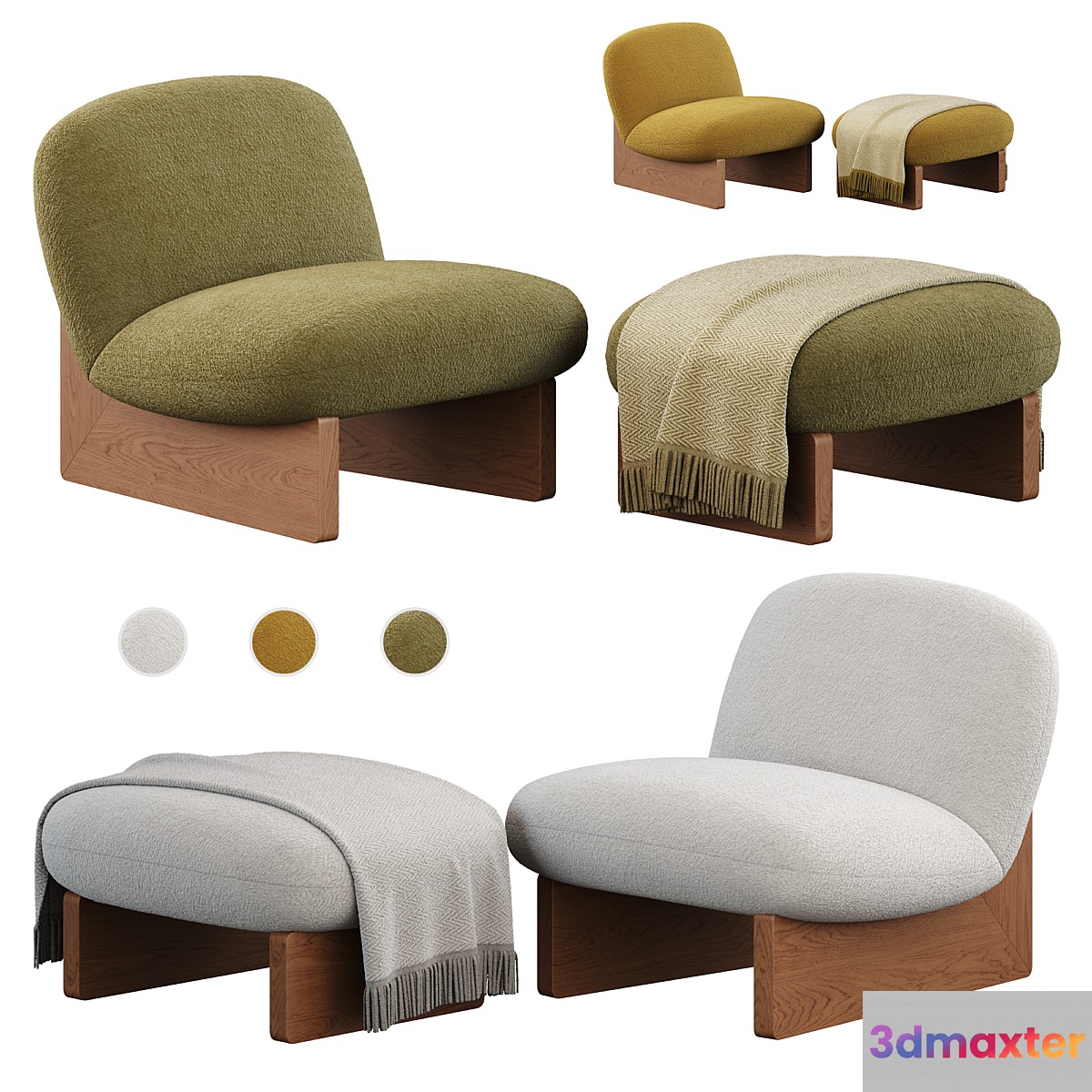 Armchair Jardan Ziggy Armchair and Ottoman