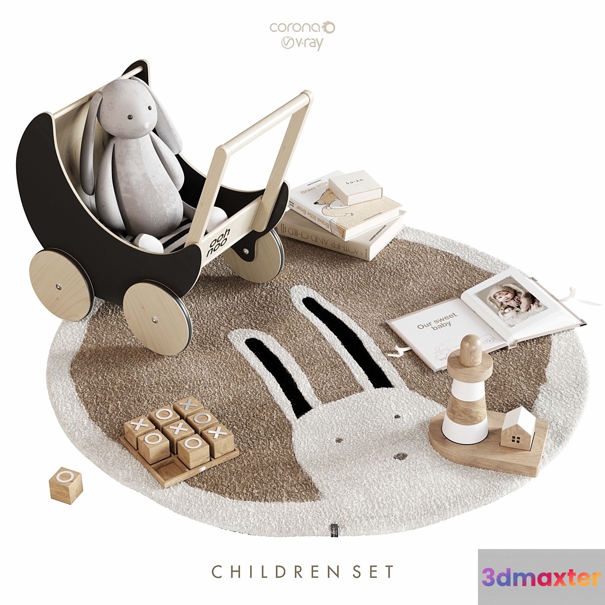 CHILDREN ROOM SET 3D Max