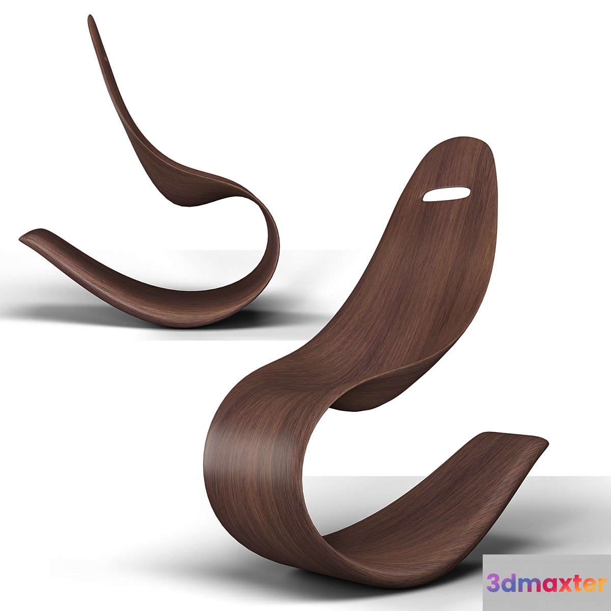 Wood carve chair 01 3D Max