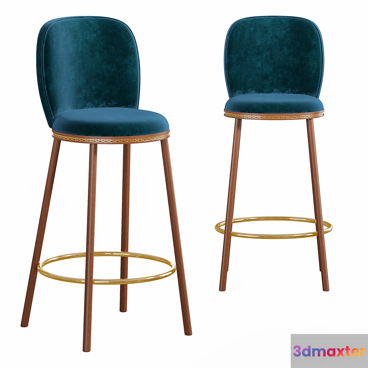 Alma Bar Chair 3D Max