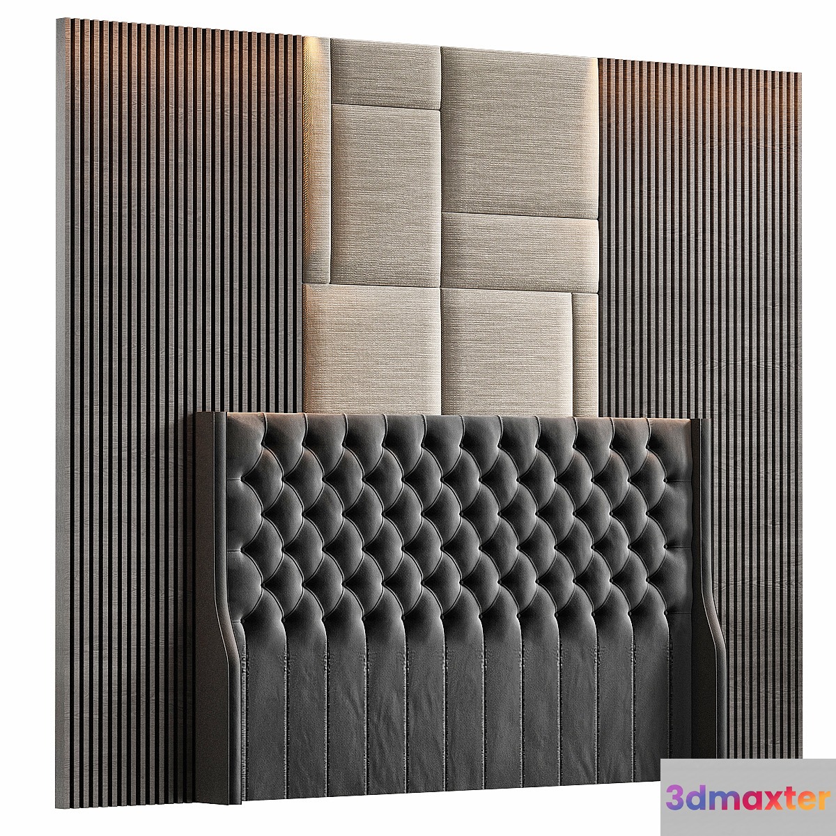 Decorative wall panel 3D Max