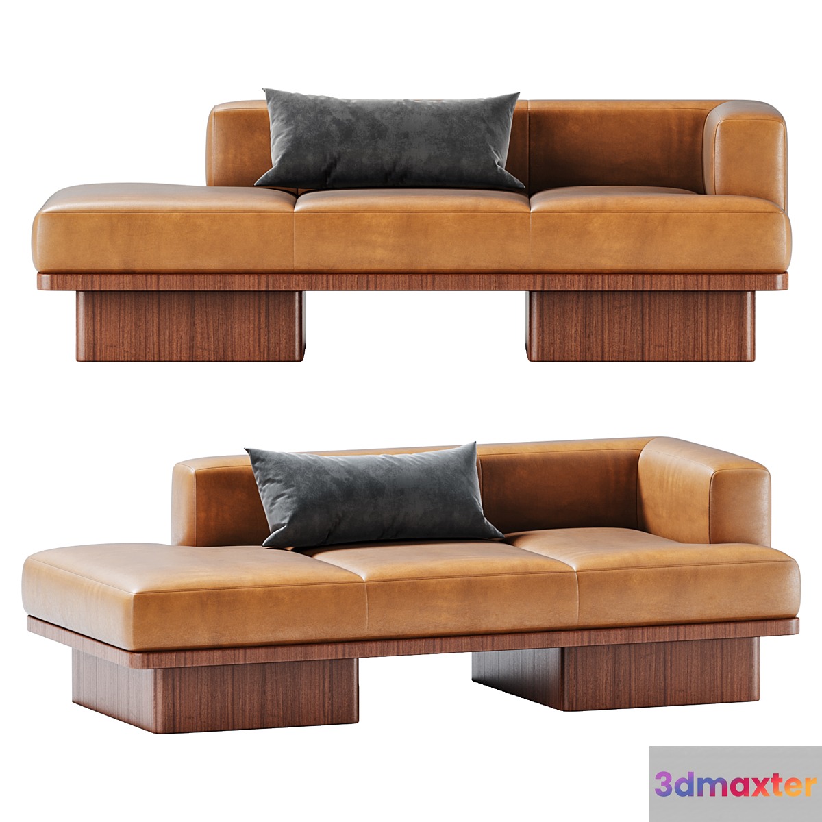 SERAFIN LEATHER DAYBED 3D Max