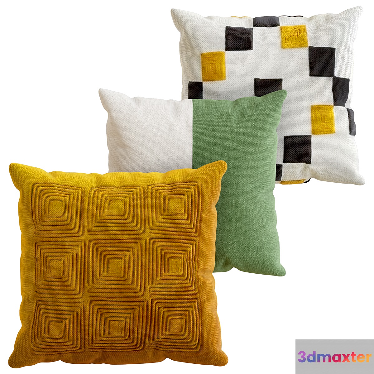 Pillows Set 8 3D Max