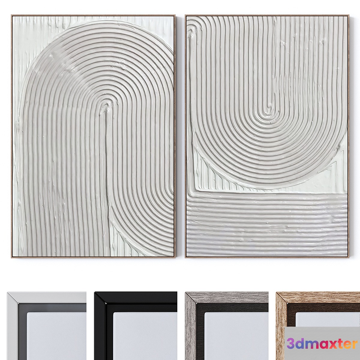 Set of large wall paintings 2420
