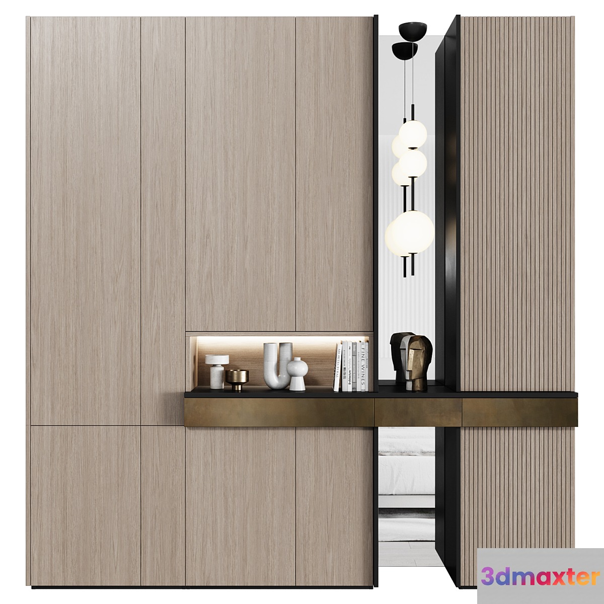 Hallway in modern style 01