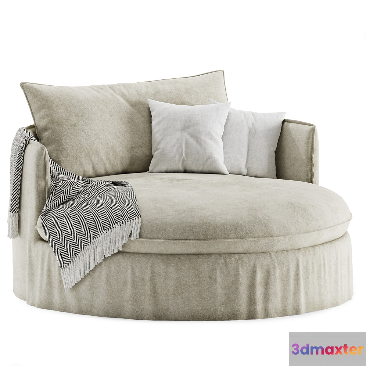 Neva Round Daybed - No.2 3D Max