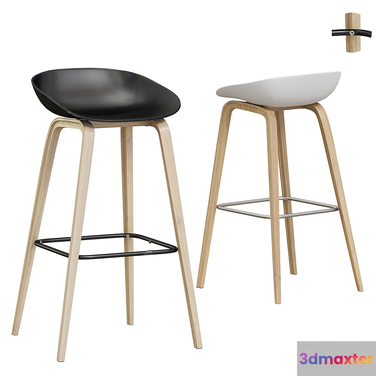 Furniture - Bar Stools 3D Max