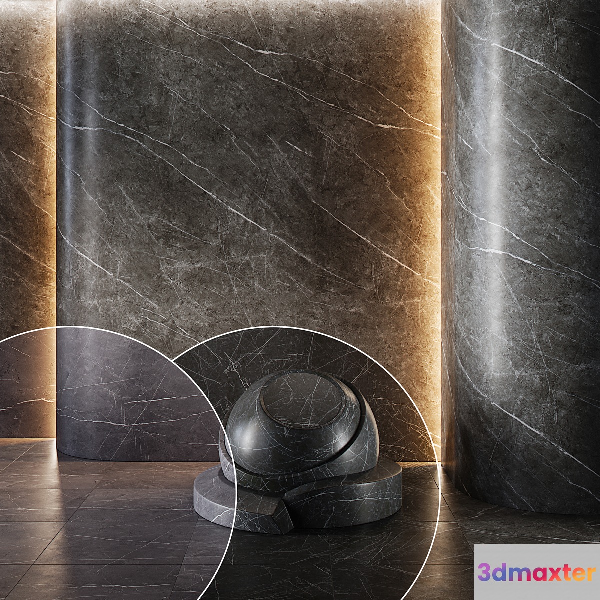 Marble set (seamless) | 05 3D Max