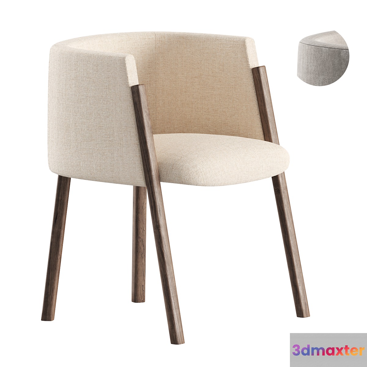 Acero Dining Chair - No.2 3D Max