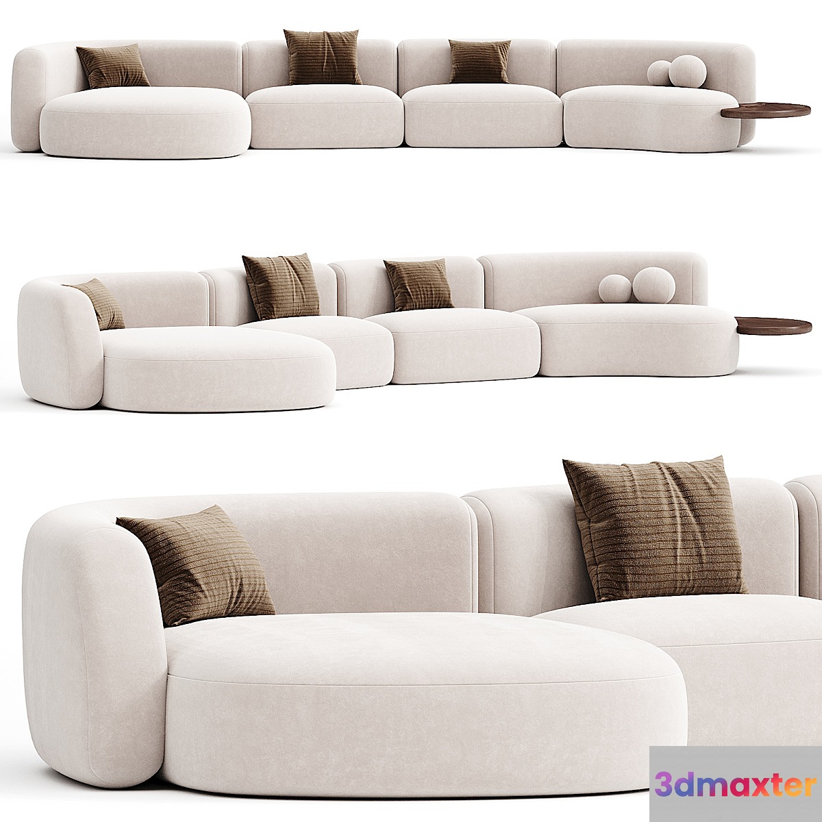 OZE MODULAR SOFA Delcourt Collection 3D Max