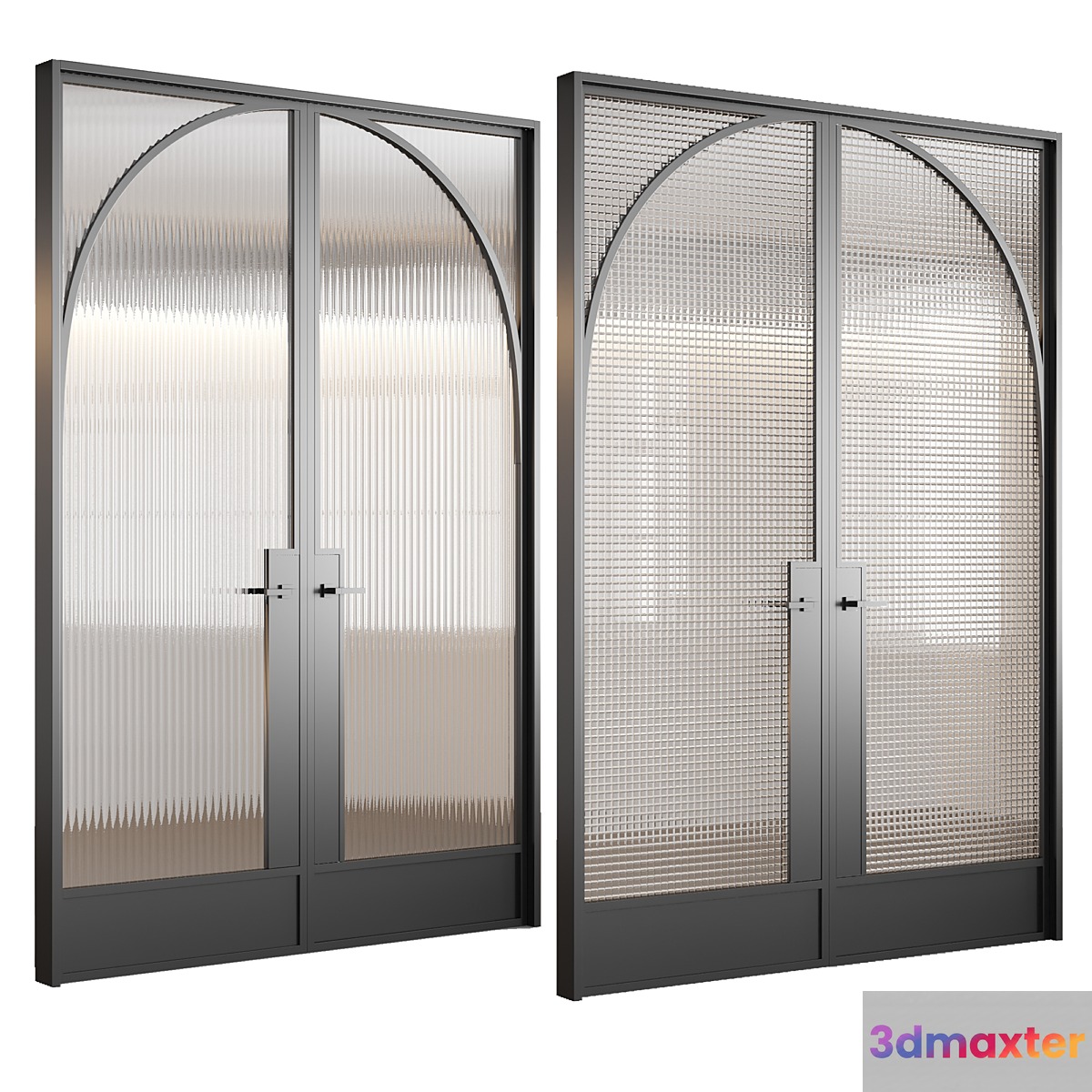 Embossed glass doors №3 3D Max