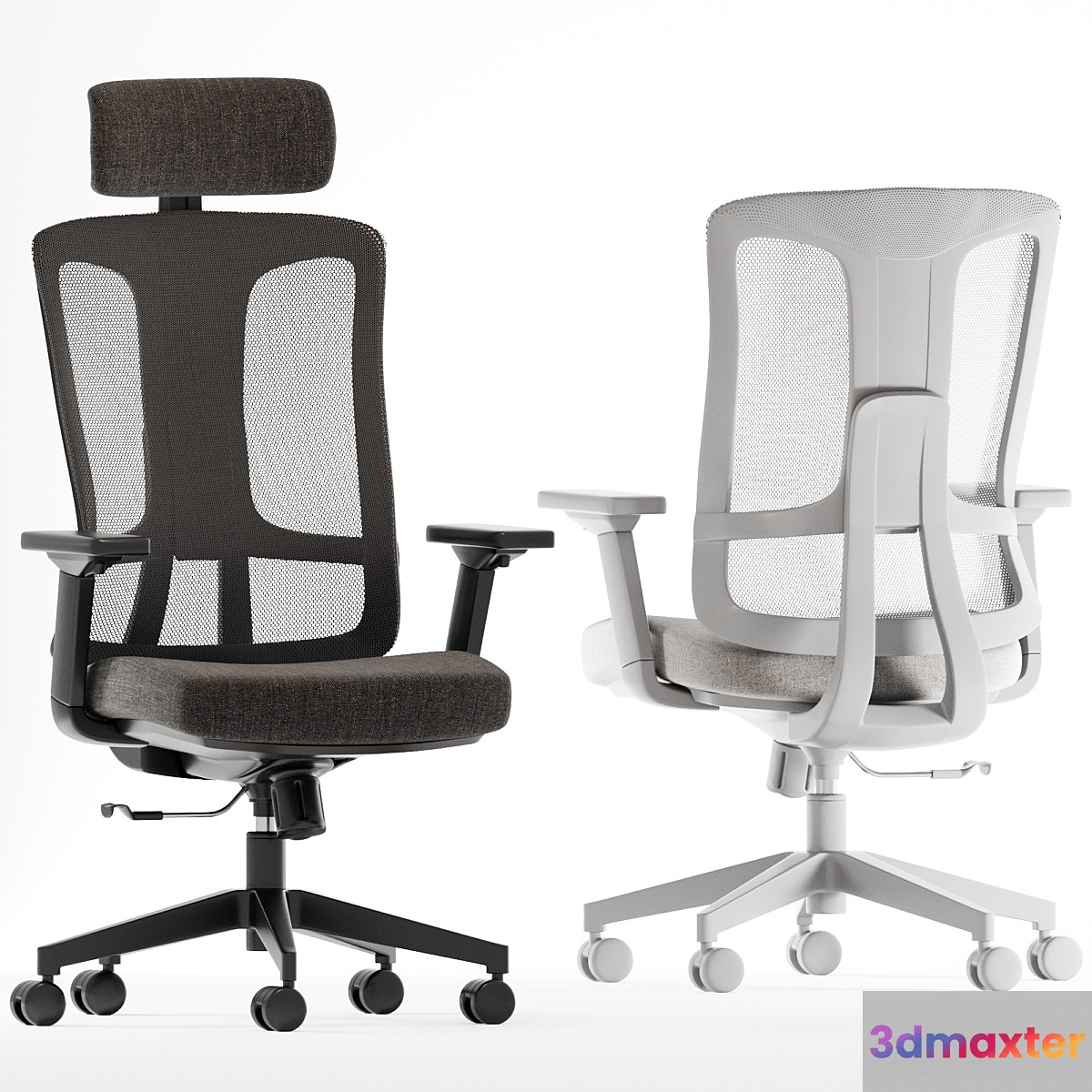 Dellis Office Chairs 3D Max