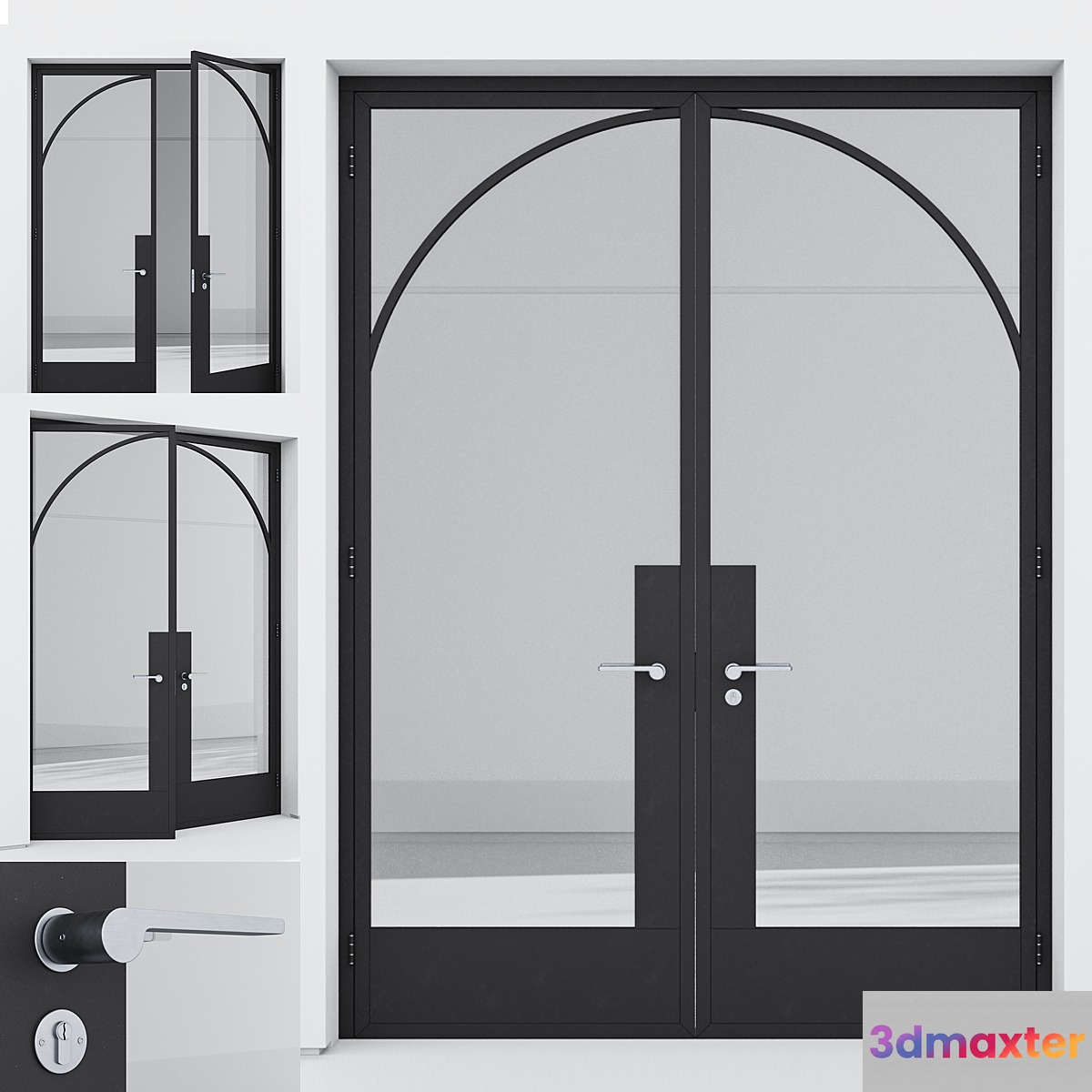 Aluminum door 34 - No.2 3D Max