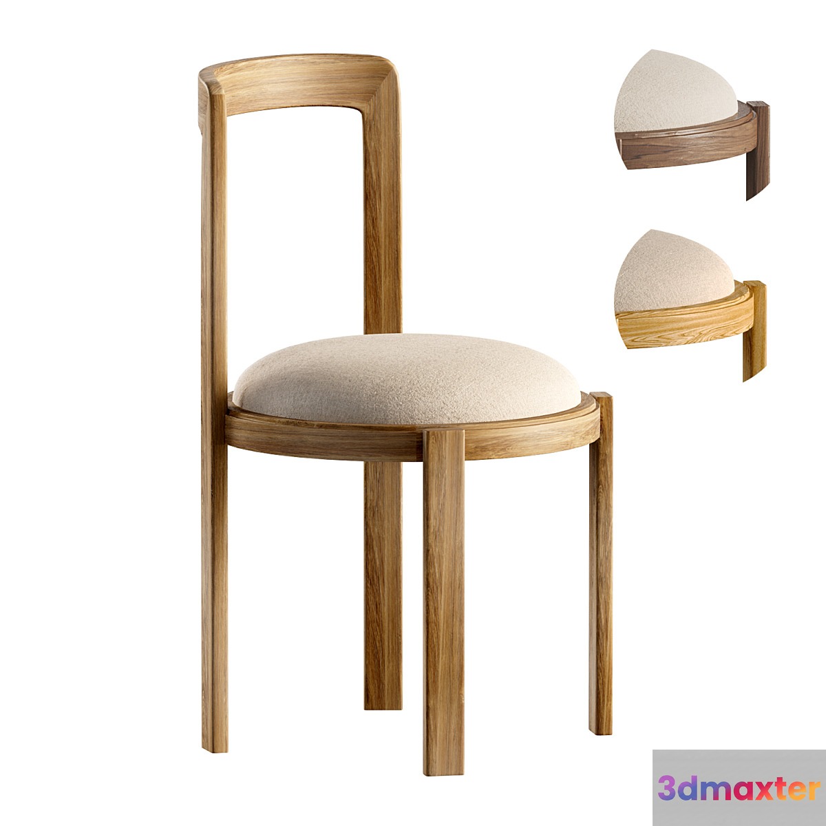 Tobie Dining Chair 3D Max