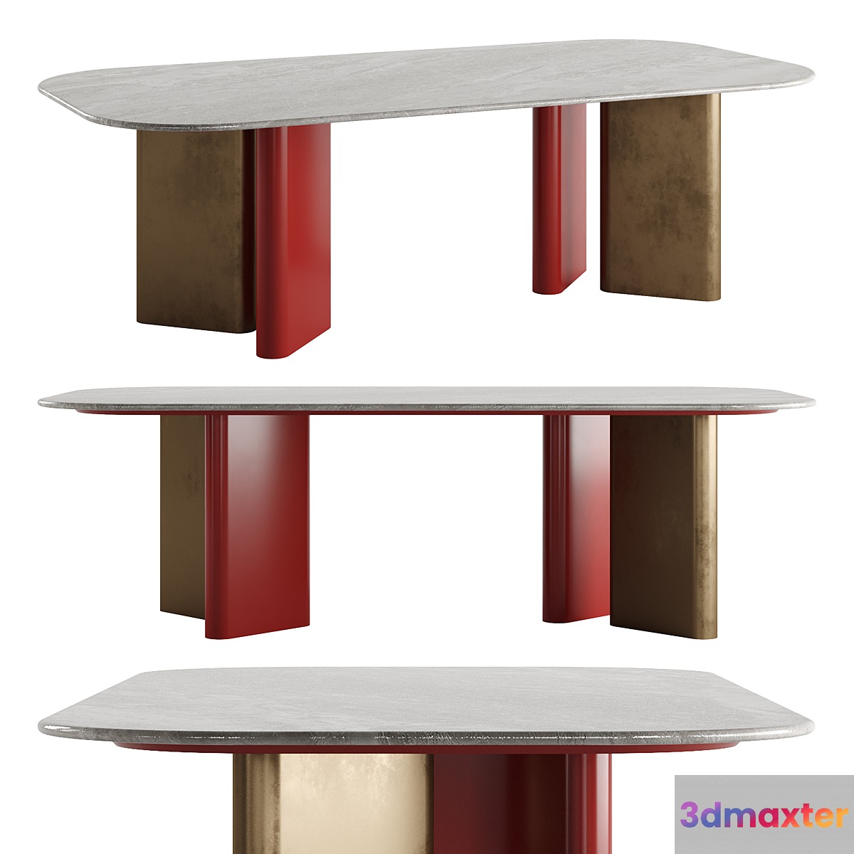 ONNO Rectangular Table by Marelli