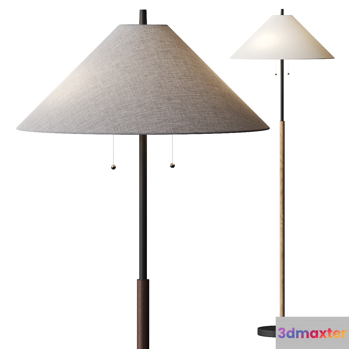 Pottery Barn Patton Floor Lamp 3D Max