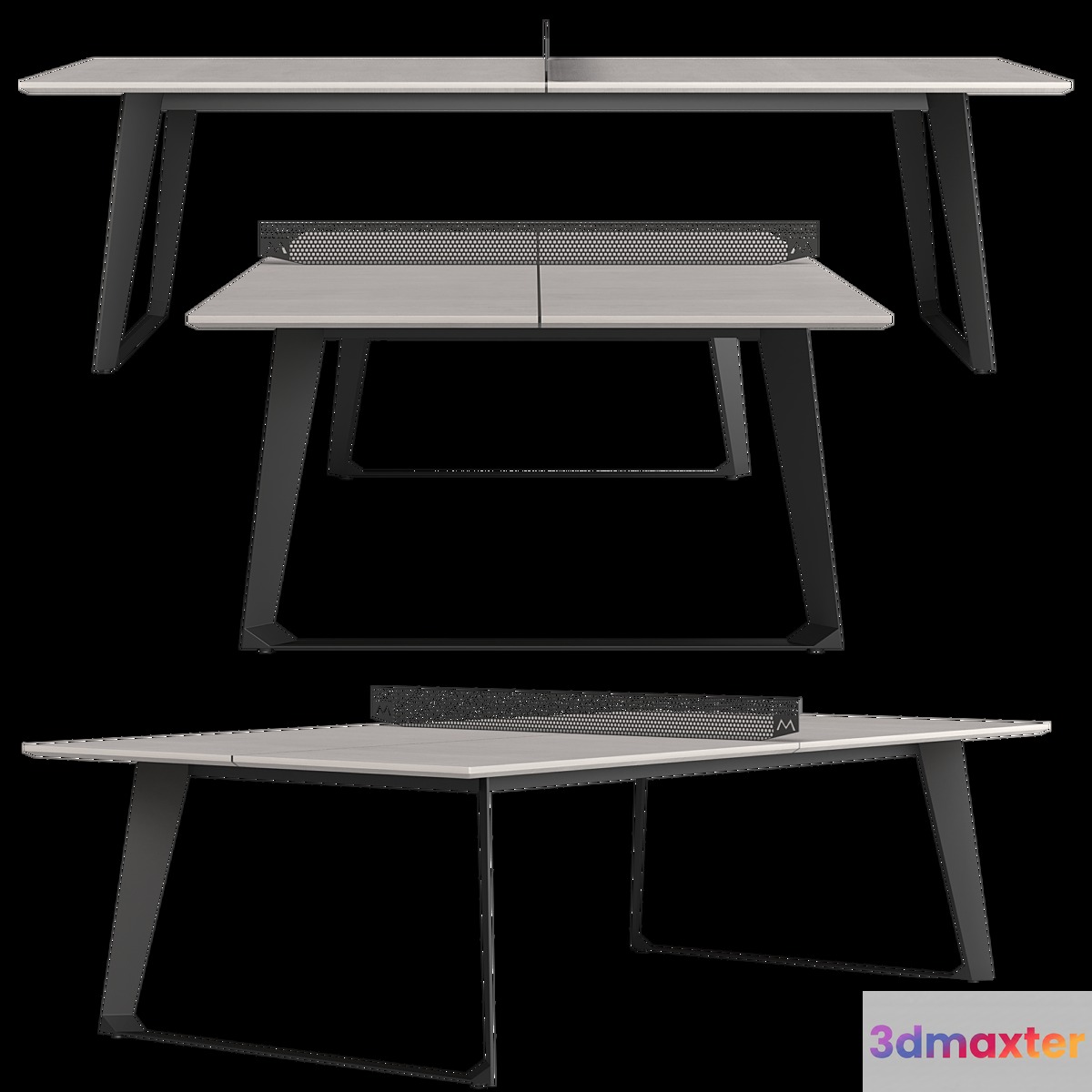 Amsterdam Ping Pong Table 3D Max