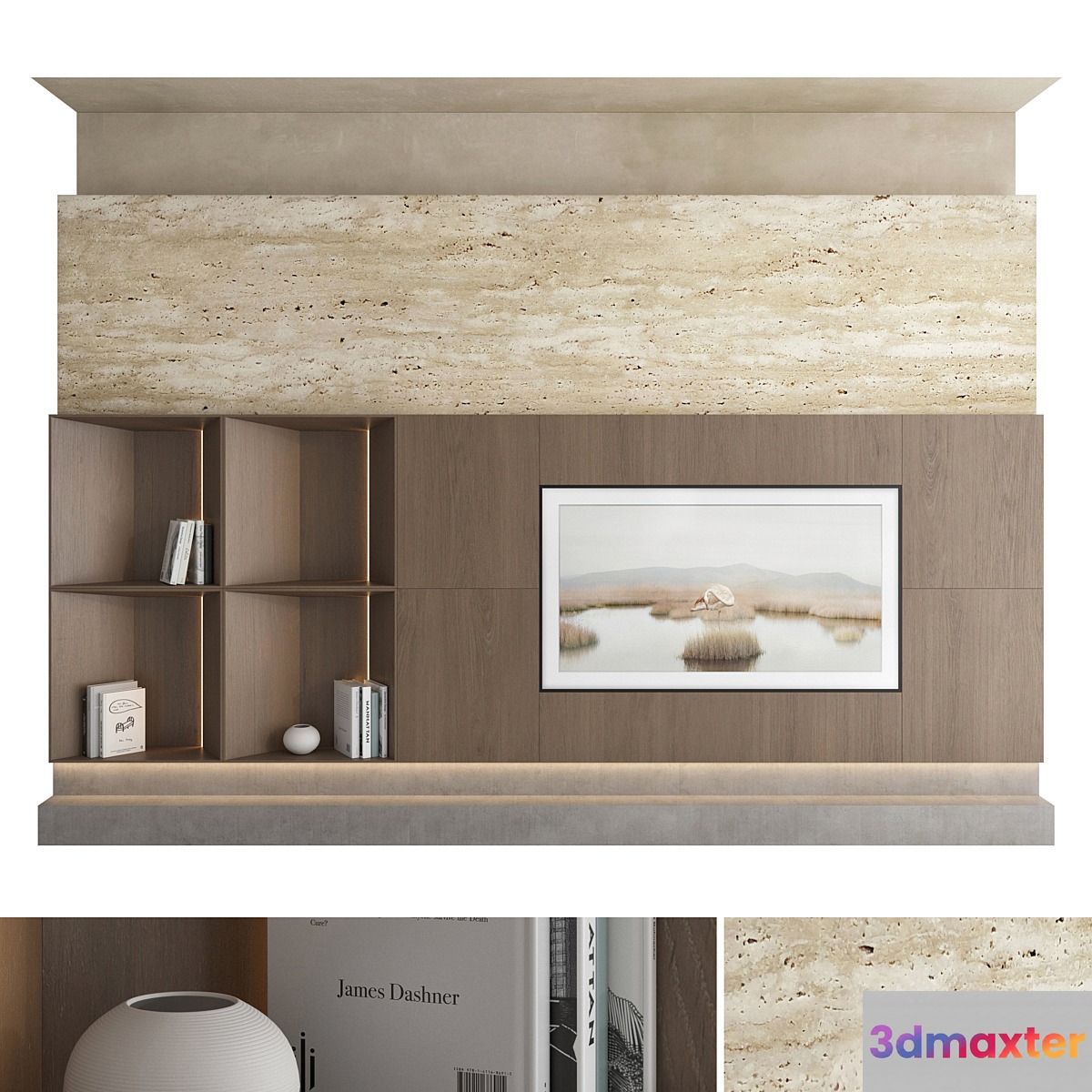 TV wall set 35