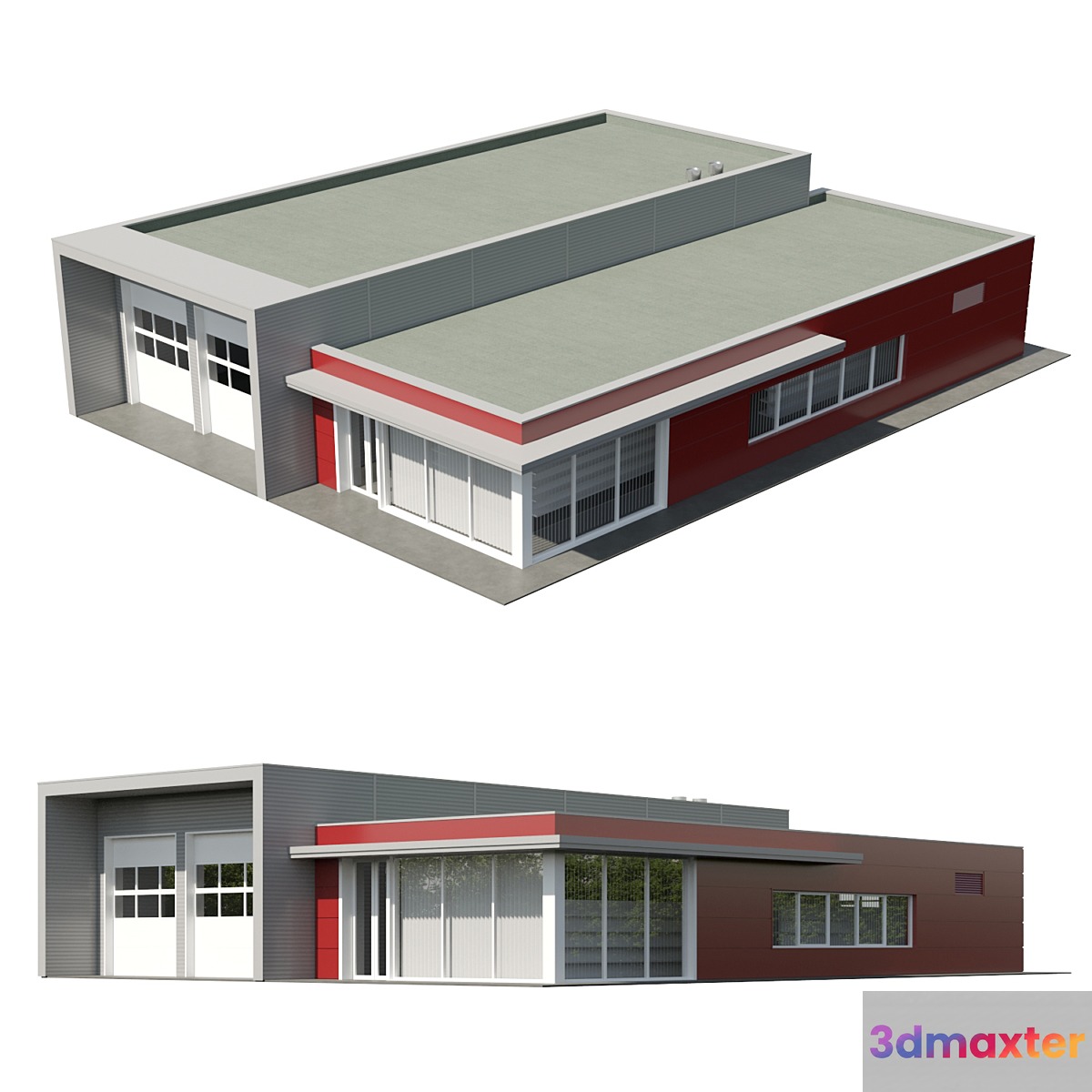 post office 3D Max