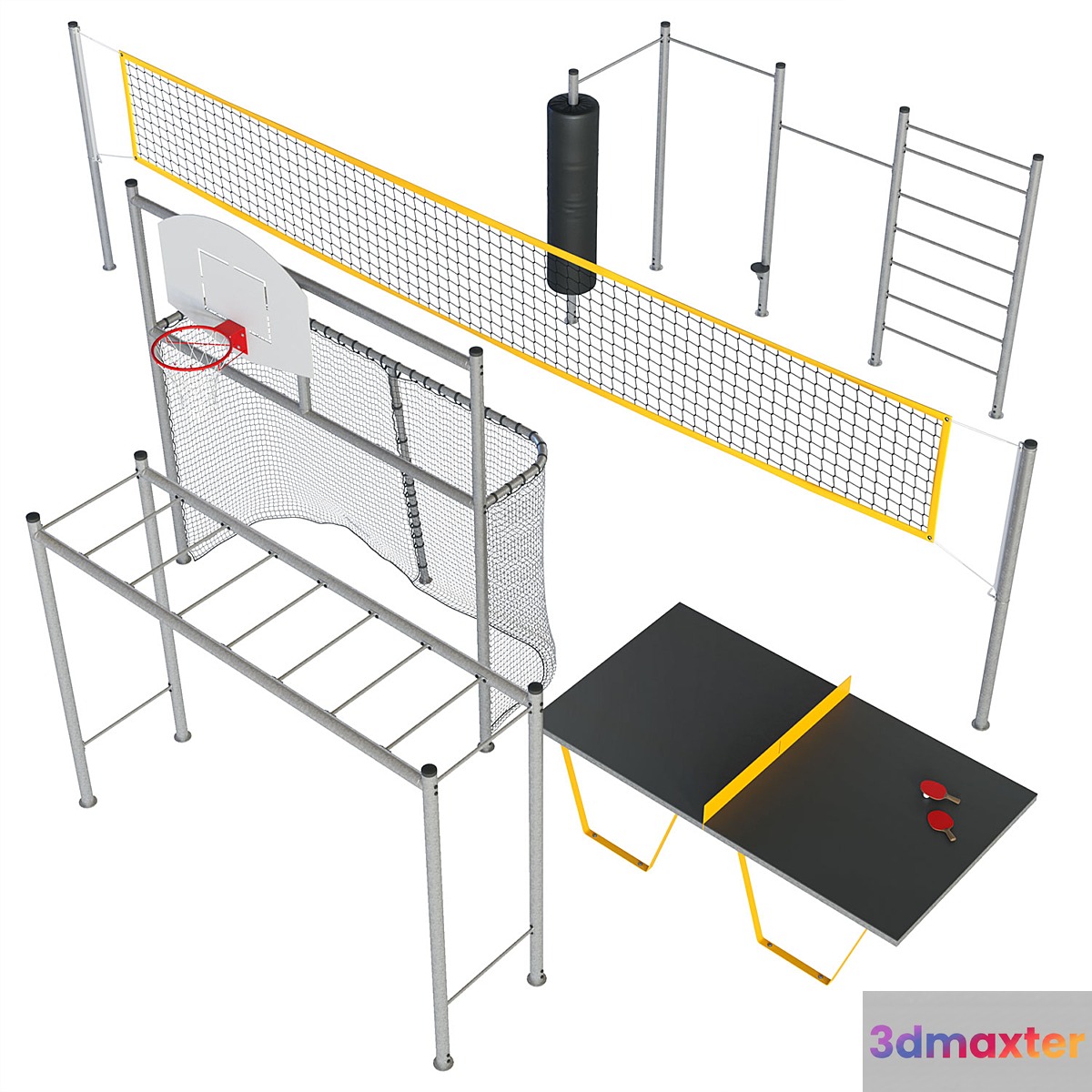 Outdoor sports equipment 3D Max