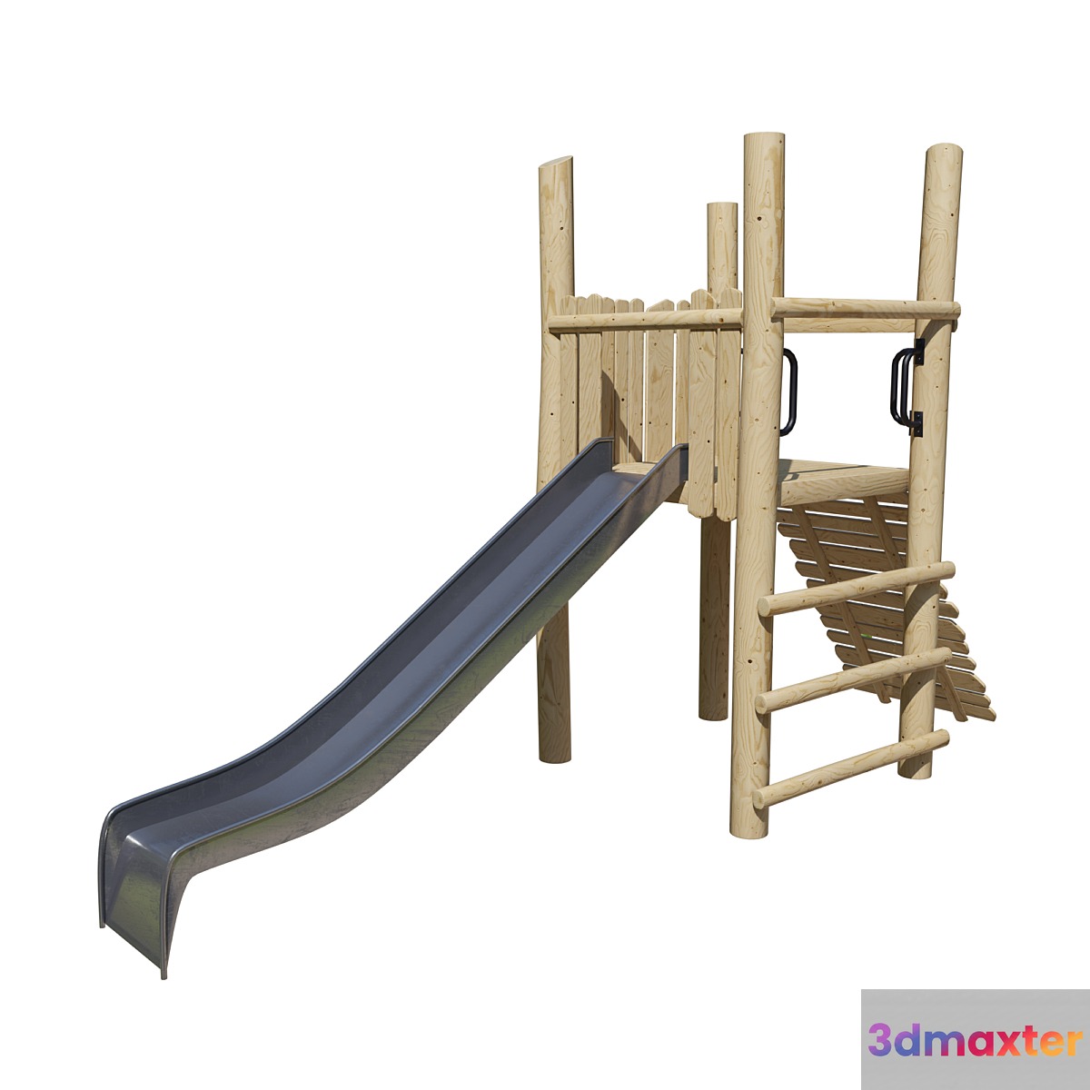 Play platform with slide and ramp 3D Max