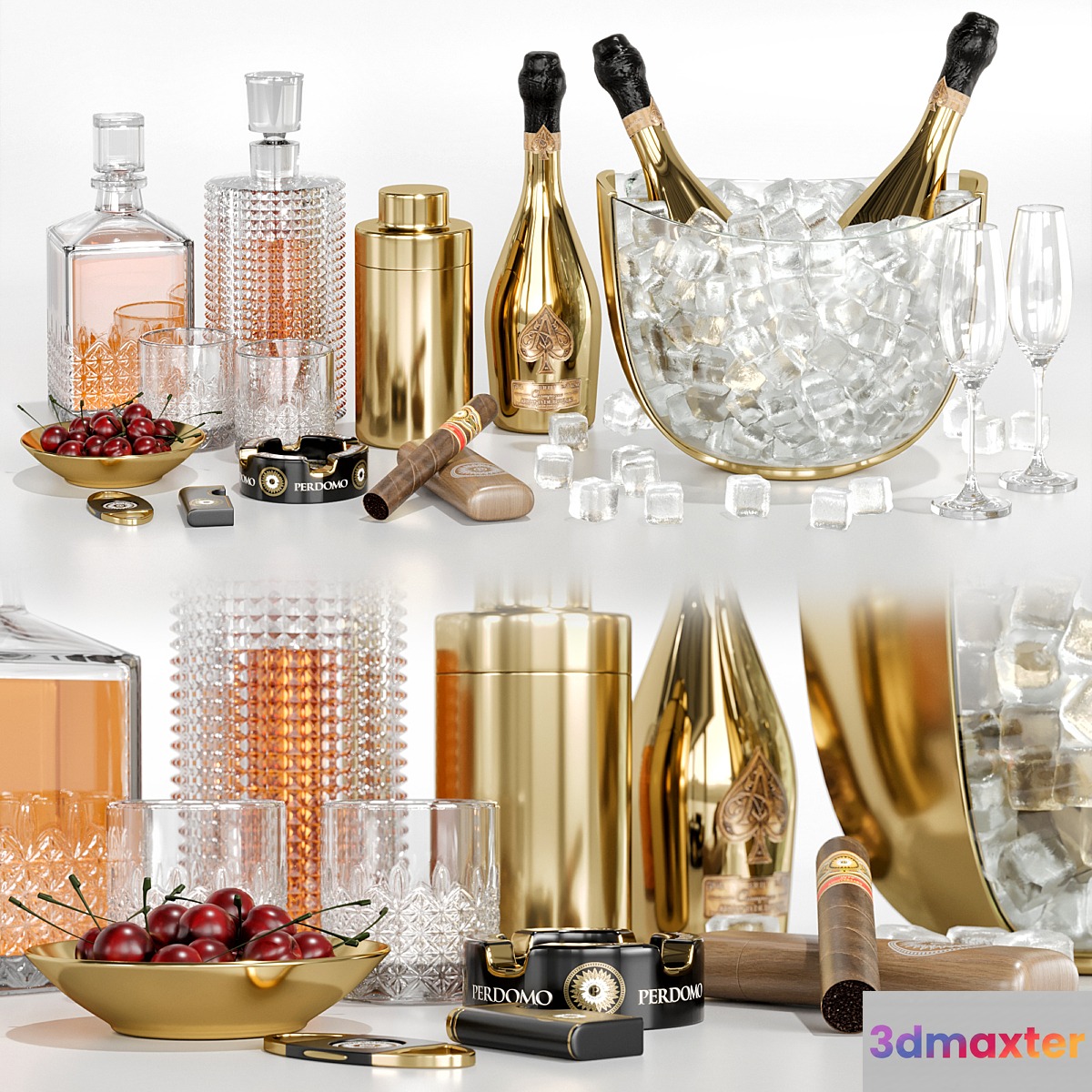 whiskey and champagne cocktail