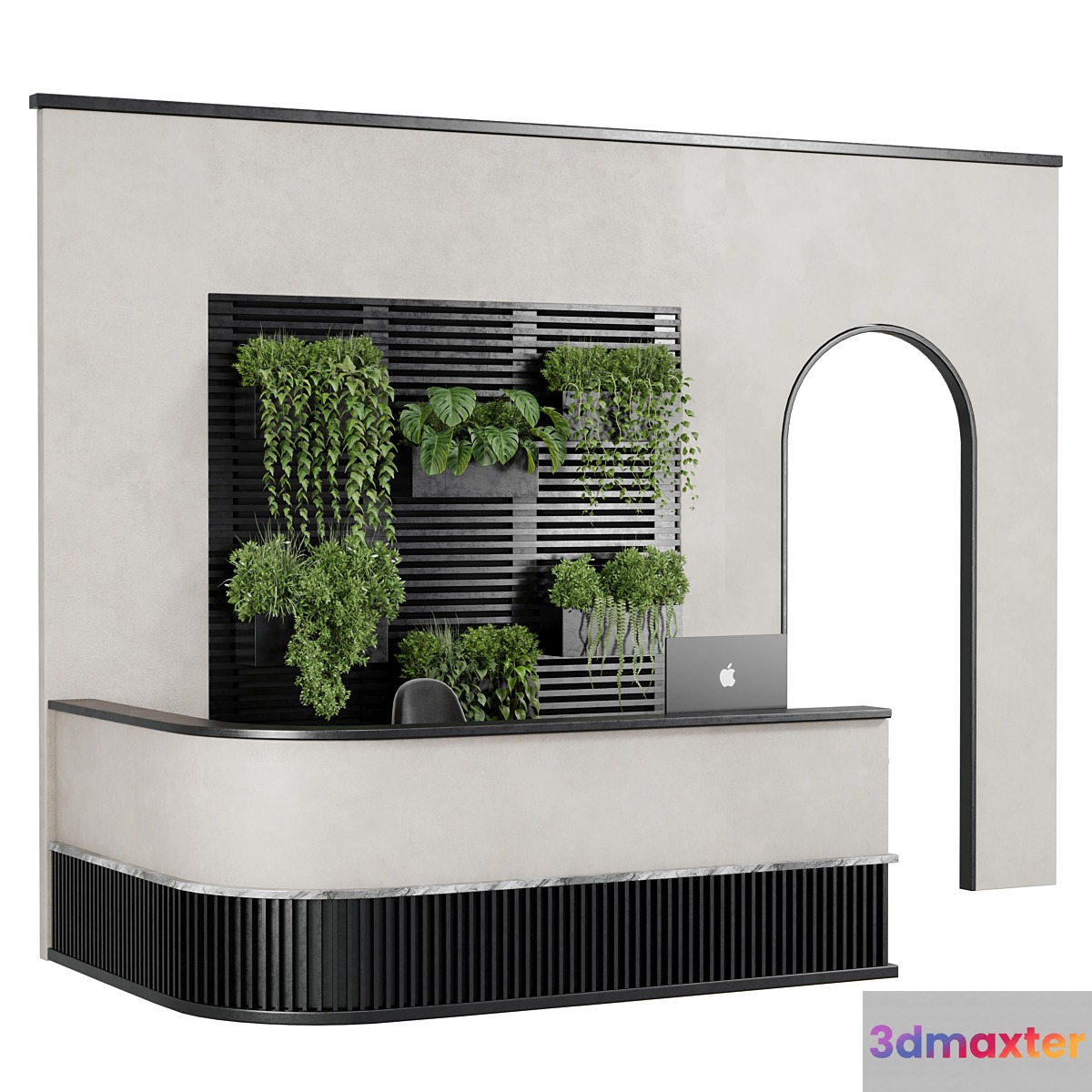 Reception Desk and Wall plant - office furniture 10 - No.2