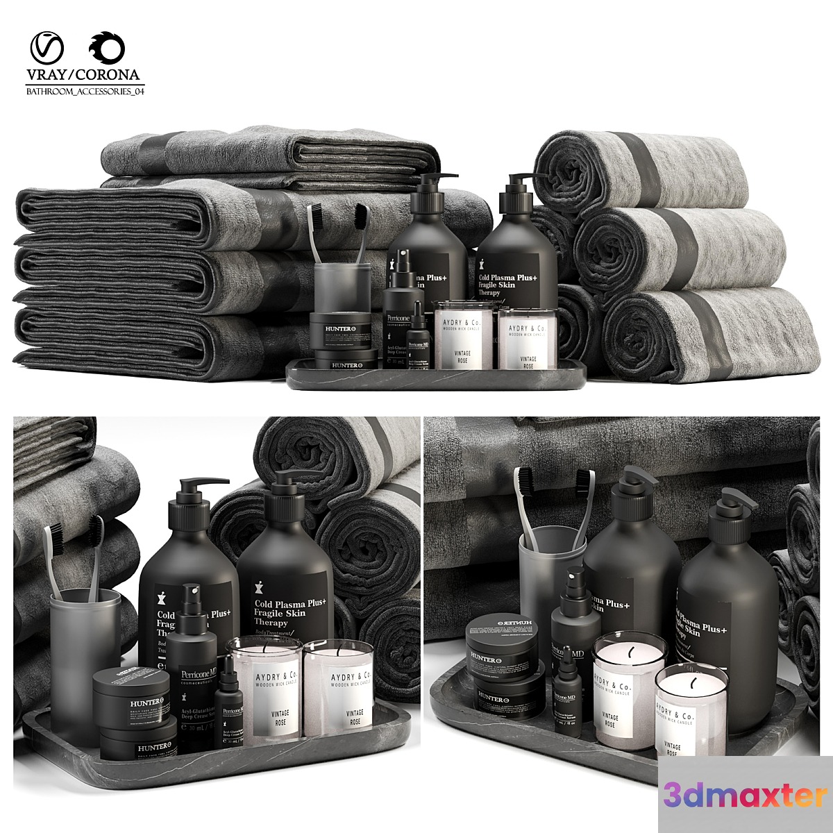 Bathroom Accessories 04 3D Max