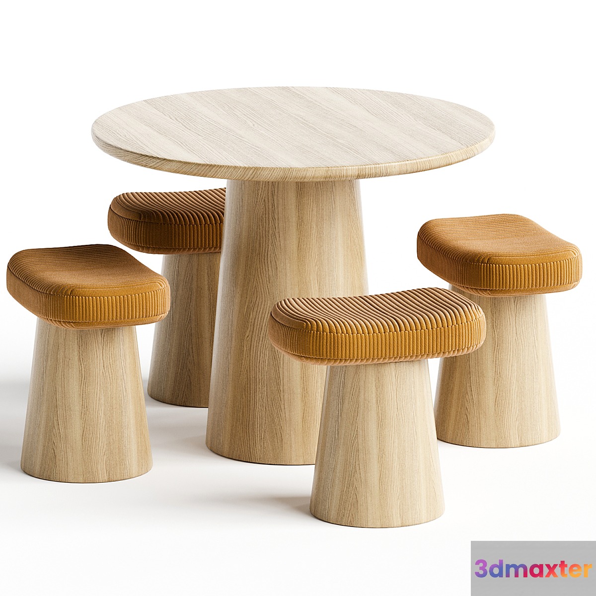 SPULE TABLE STOOL stahland band 3D Max