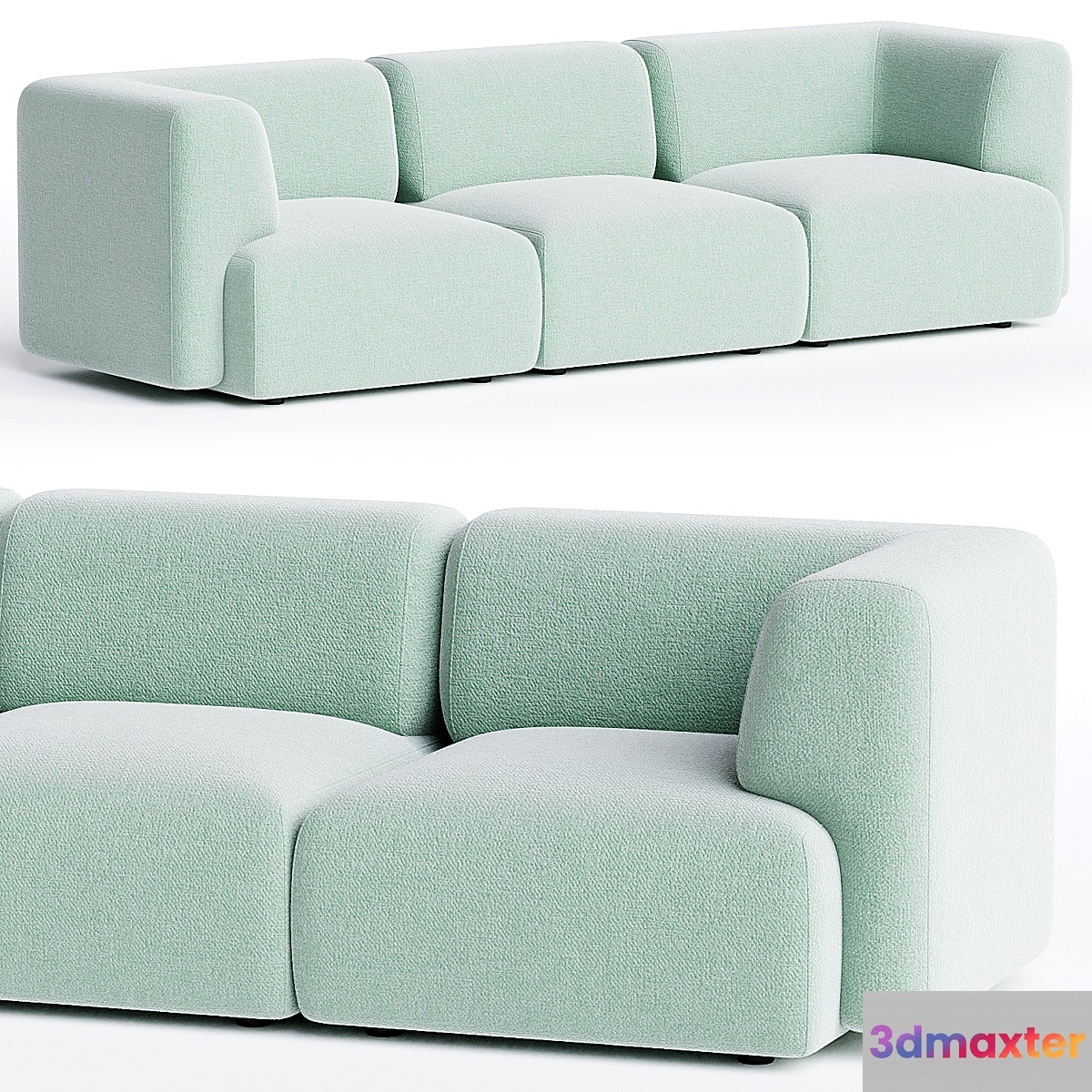 DUO MINI 3 seater sofa By Sancal