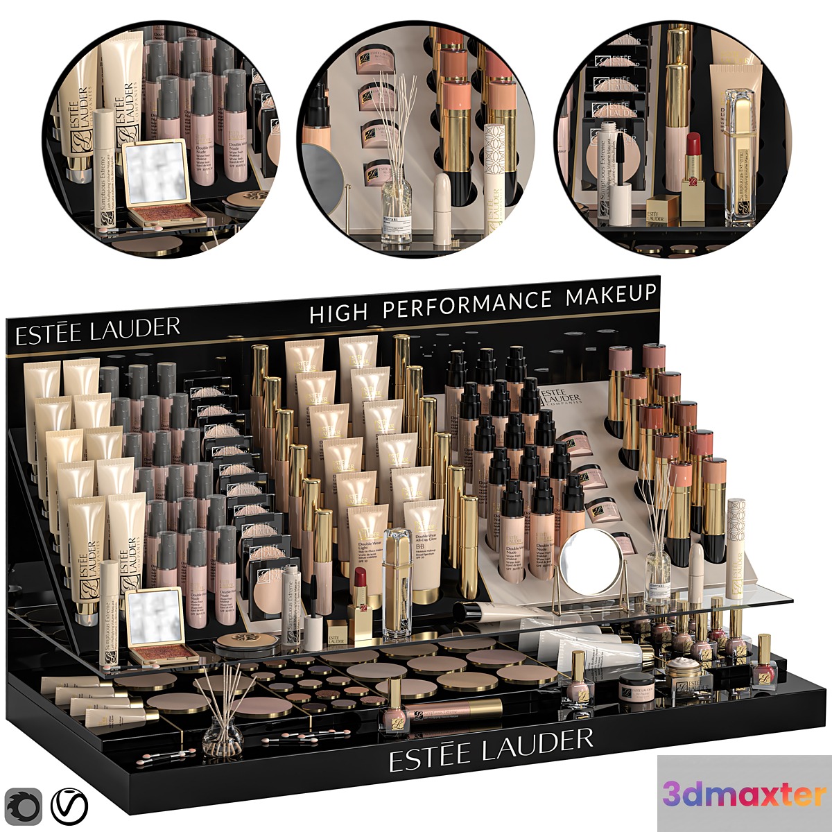 Makeup stand 02 3D Max
