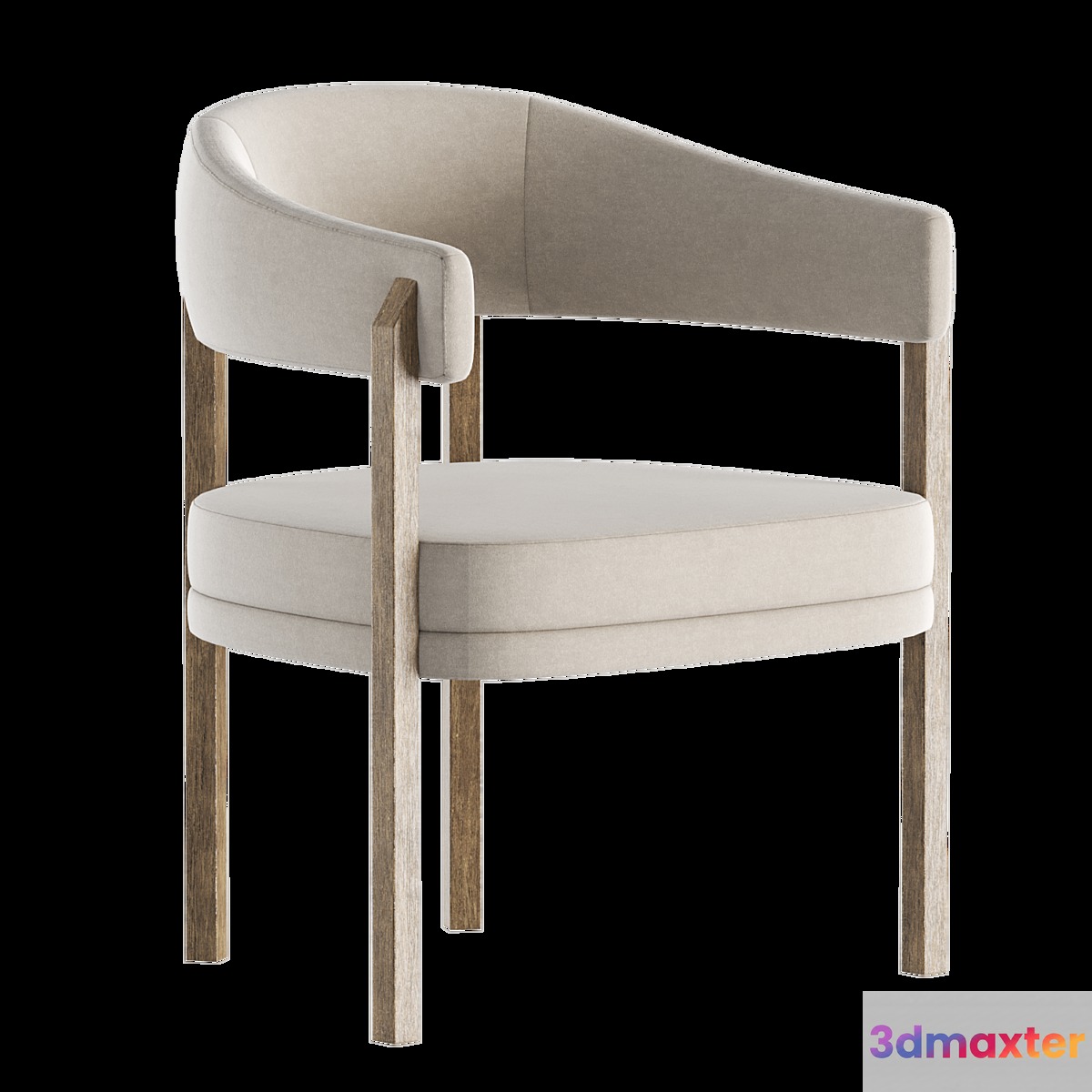 Barrel Dining Chair in Grizzly Taupe - No.2