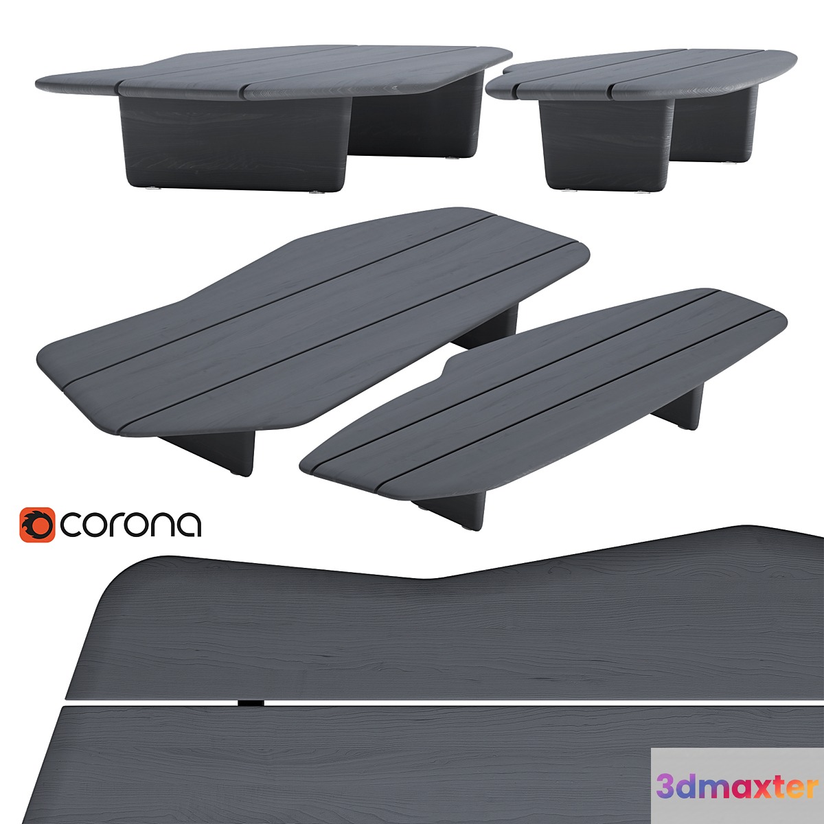 Tables Baxter Nairobi 3D Max