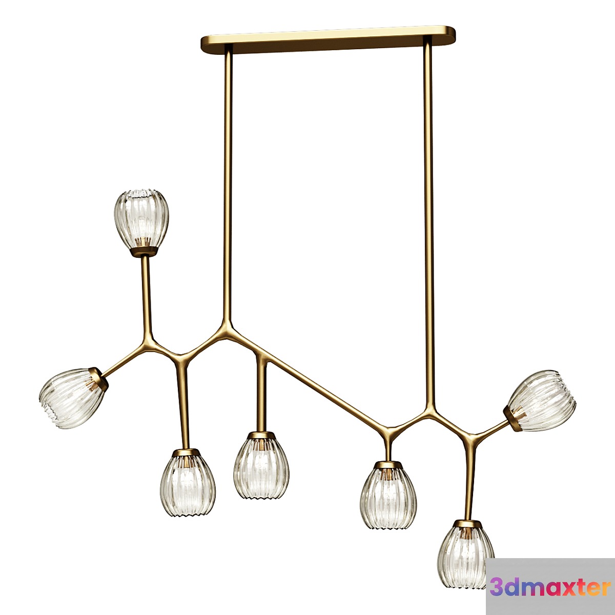 Chandelier Light Fixture - No.2 3D Max