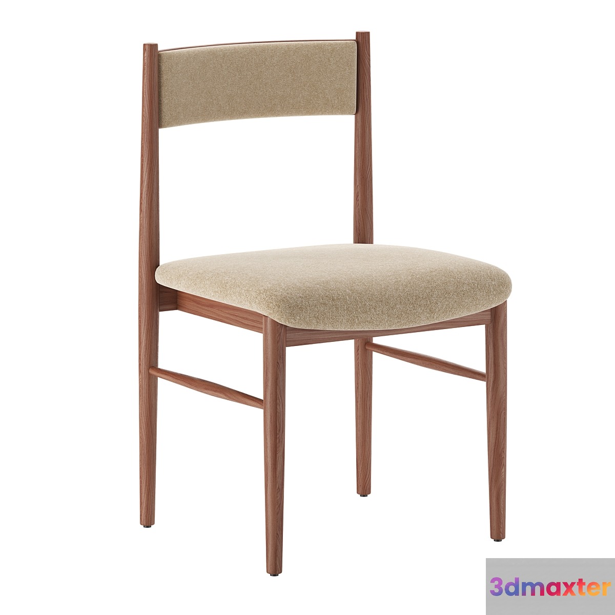 Crate & Barrel Petrie Upholstered Dining Chair 3D Max