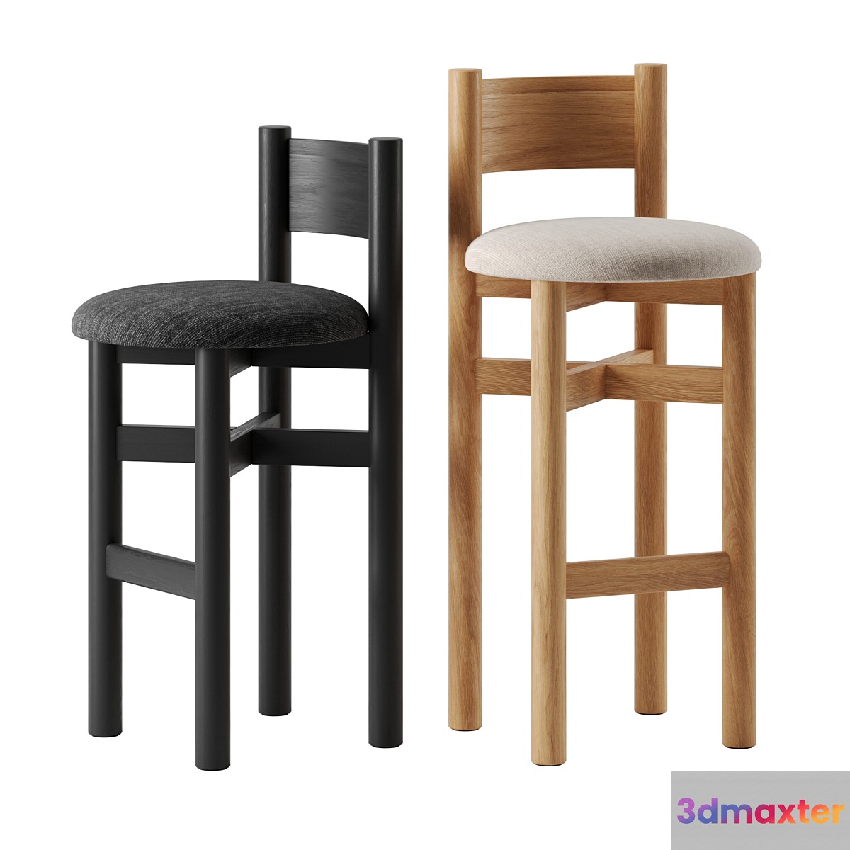 Teddy Bar Stool by House of Leon 3D Max