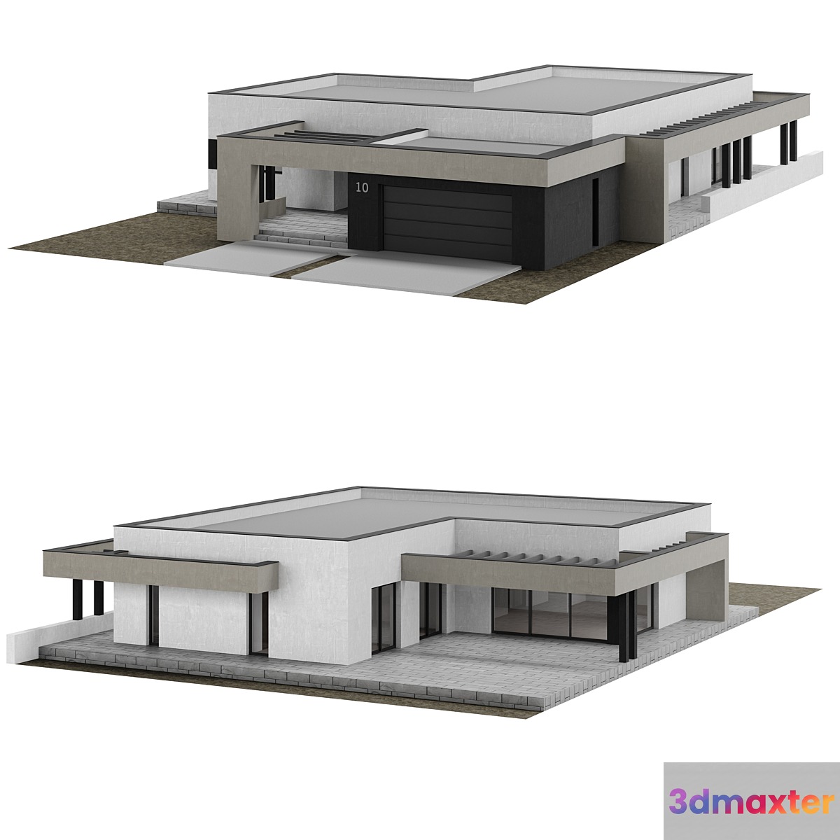 Modern House 003 - No.2 3D Max