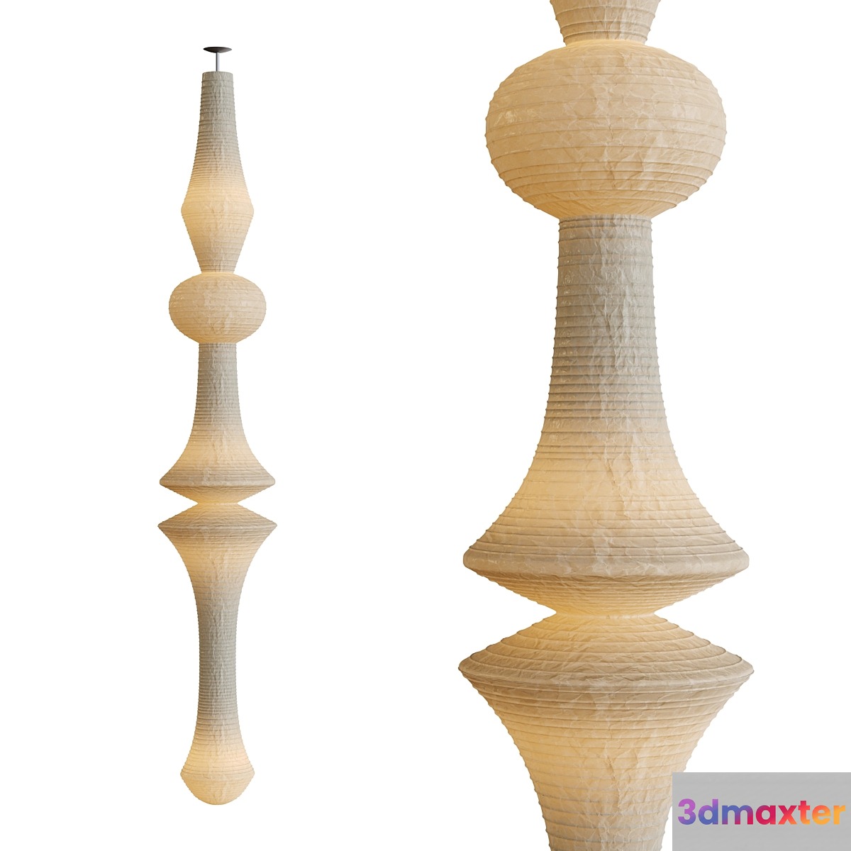 Isamu Noguchi Akari E 3D Max
