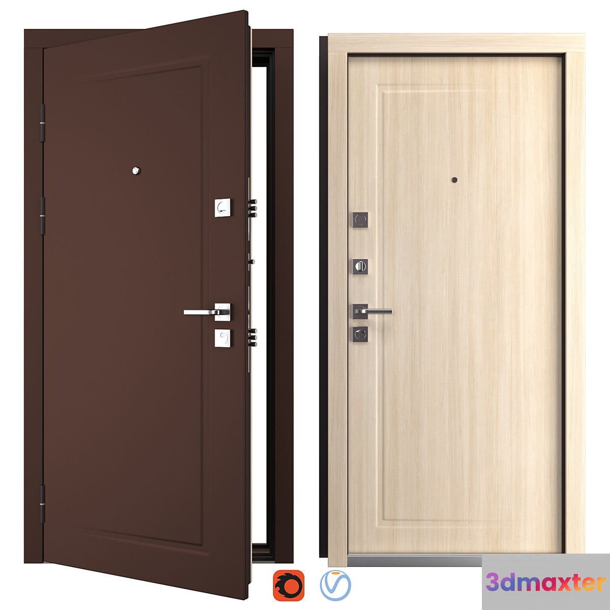 Entrance metal door Madlen (Abvehr) 3D Max