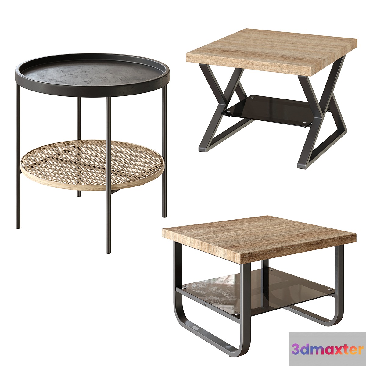 Coffee table Espinoza Kwadrat Xena Kwadrat KAMPA from Angstrem. Coffee table set by Angstrem - No.2 3D Max