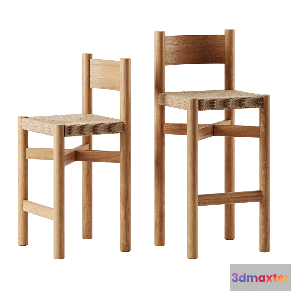 Nonna bar stool by House of Leon 3D Max