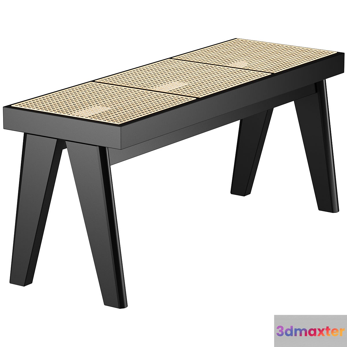 Bench Sissi with Viennese braid 3D Max
