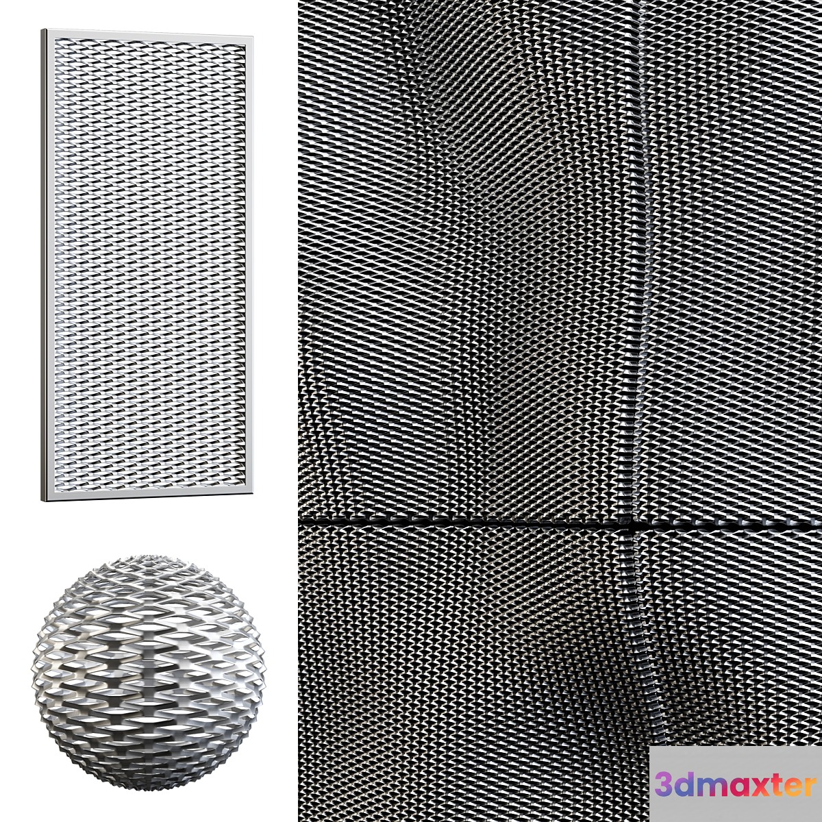 Expanded Metal 01 3D Max