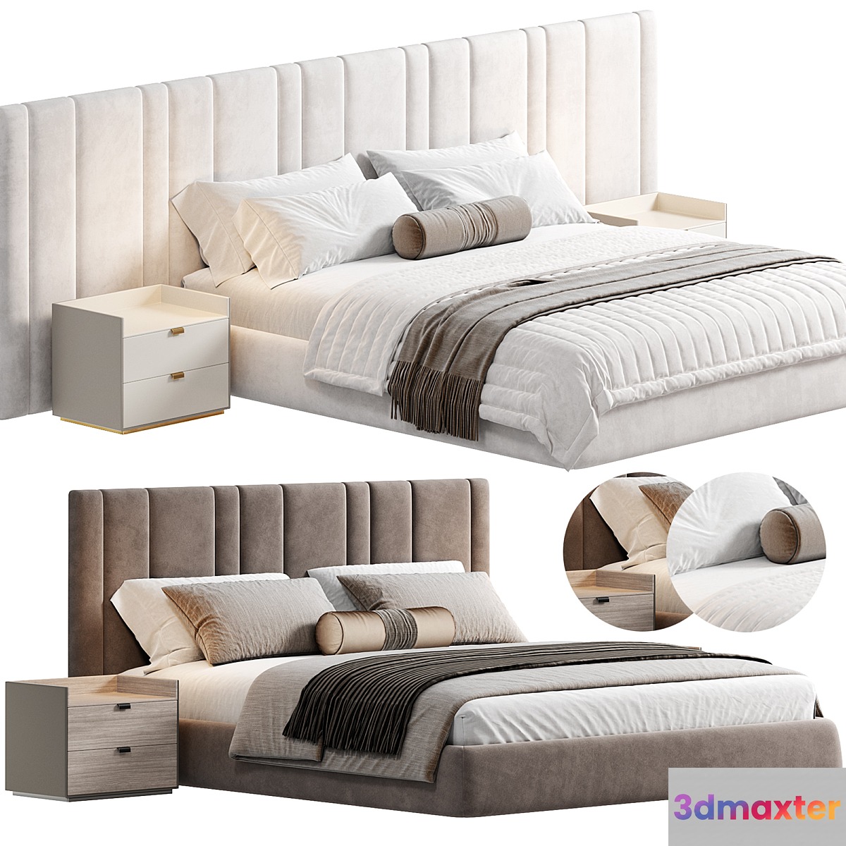 VUDLEND Bed by cazarina 3D Max