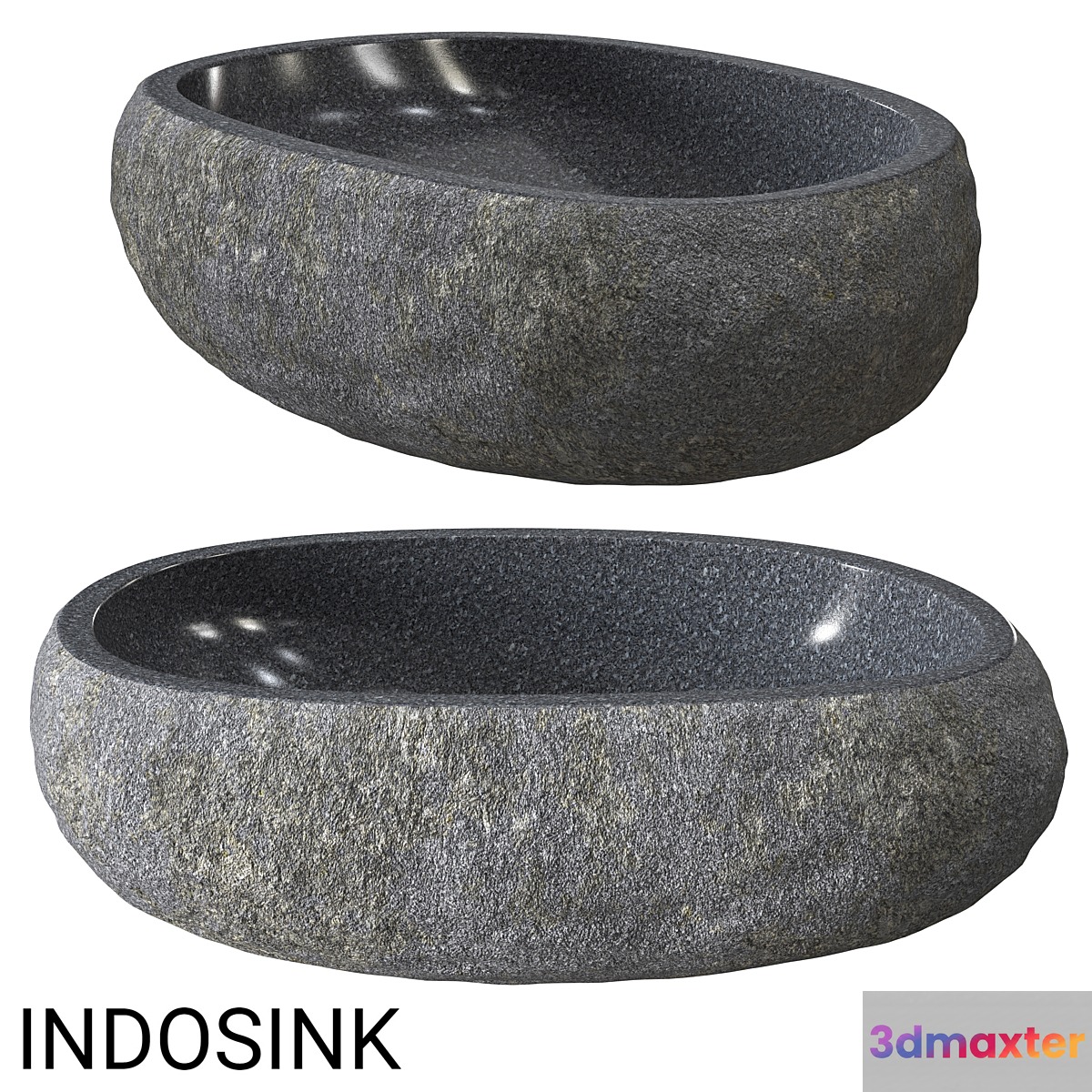 Indosync river stone sink 3D Max