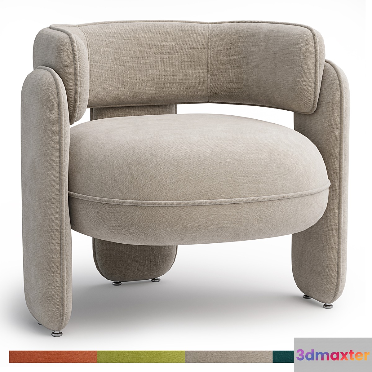 Chaplin armchair by EICHHOLTZ 3D Max