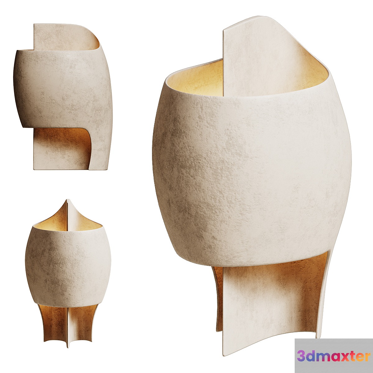 B Lamp White by Thierry Dreyfus x Nymphenburg 3D Max