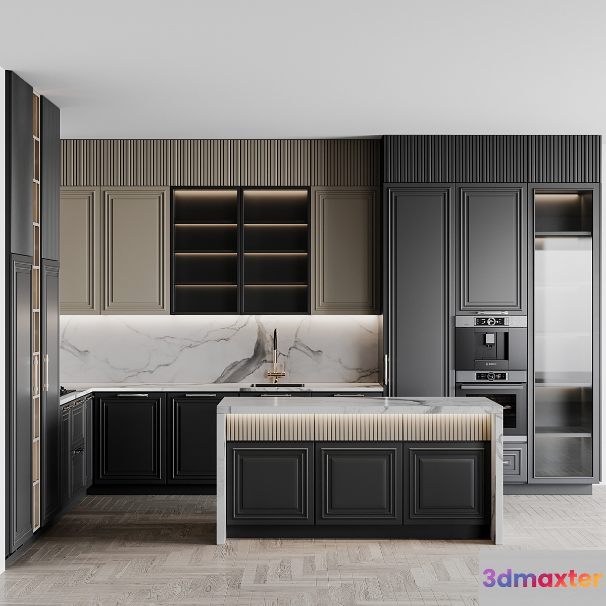 kitchen Neoclassic224 3D Max